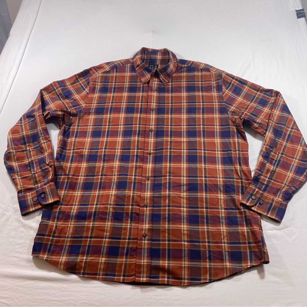 Jos. A. Bank Tailored fit button down Shirt cotton long sleeve Men XLarge
